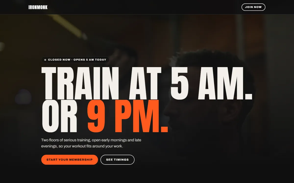 Strength gym template on a desktop screen