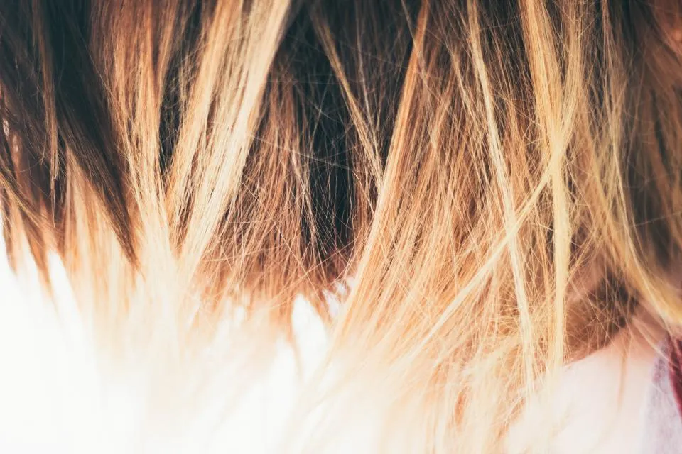 Close up of natural hair texture and movement